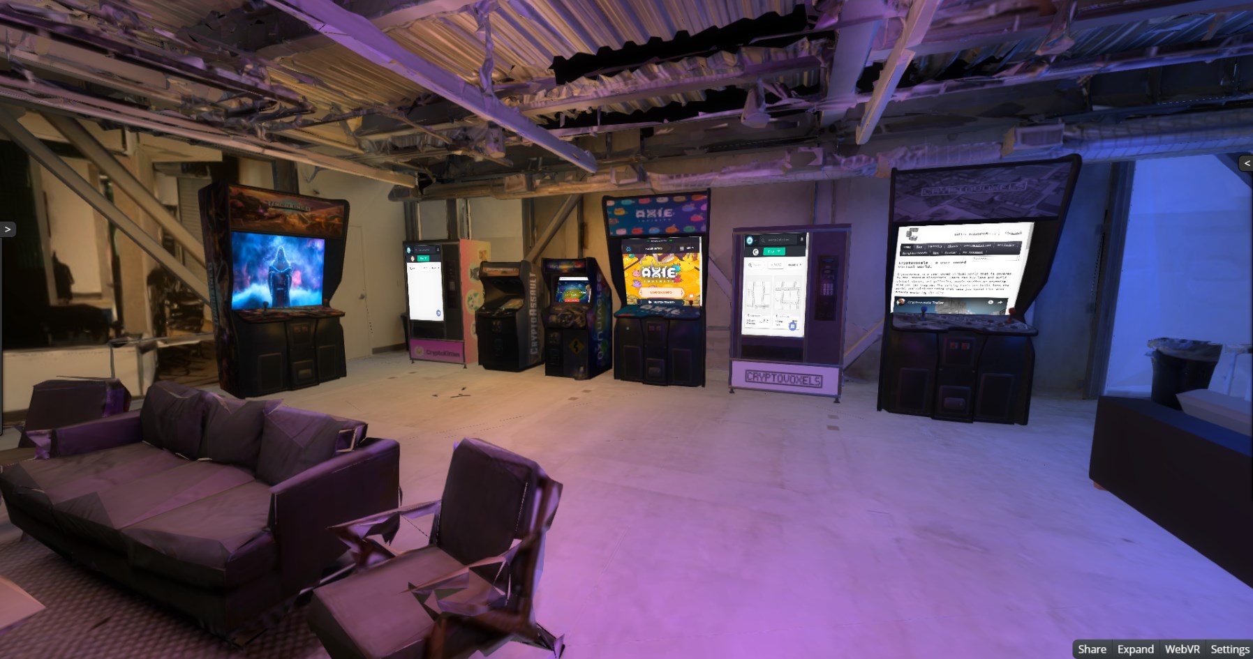 Arcade in coworking space